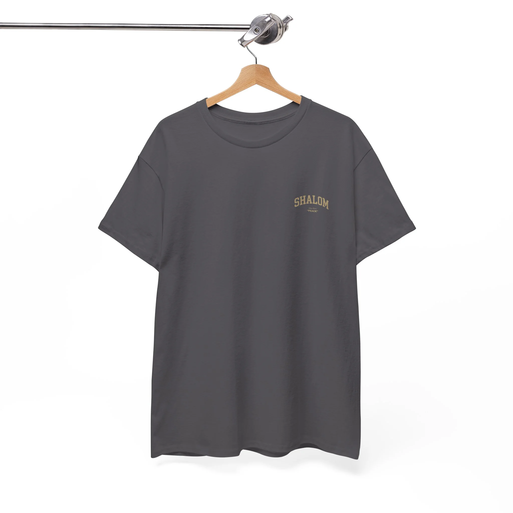 Classic Shalom T‑Shirt — Plain Crewneck Cotton Tee - Image 17
