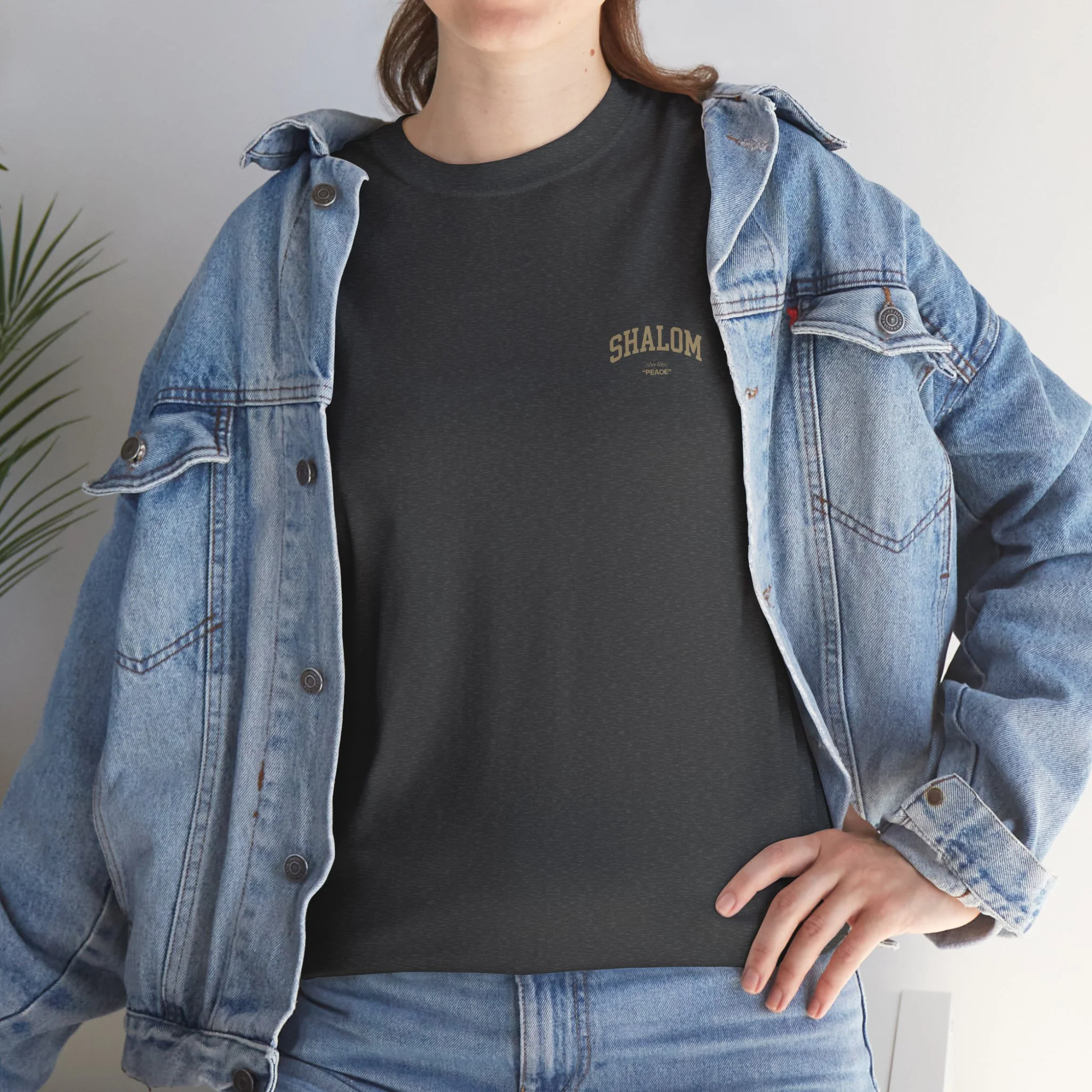 Classic Shalom T‑Shirt — Plain Crewneck Cotton Tee - Image 12