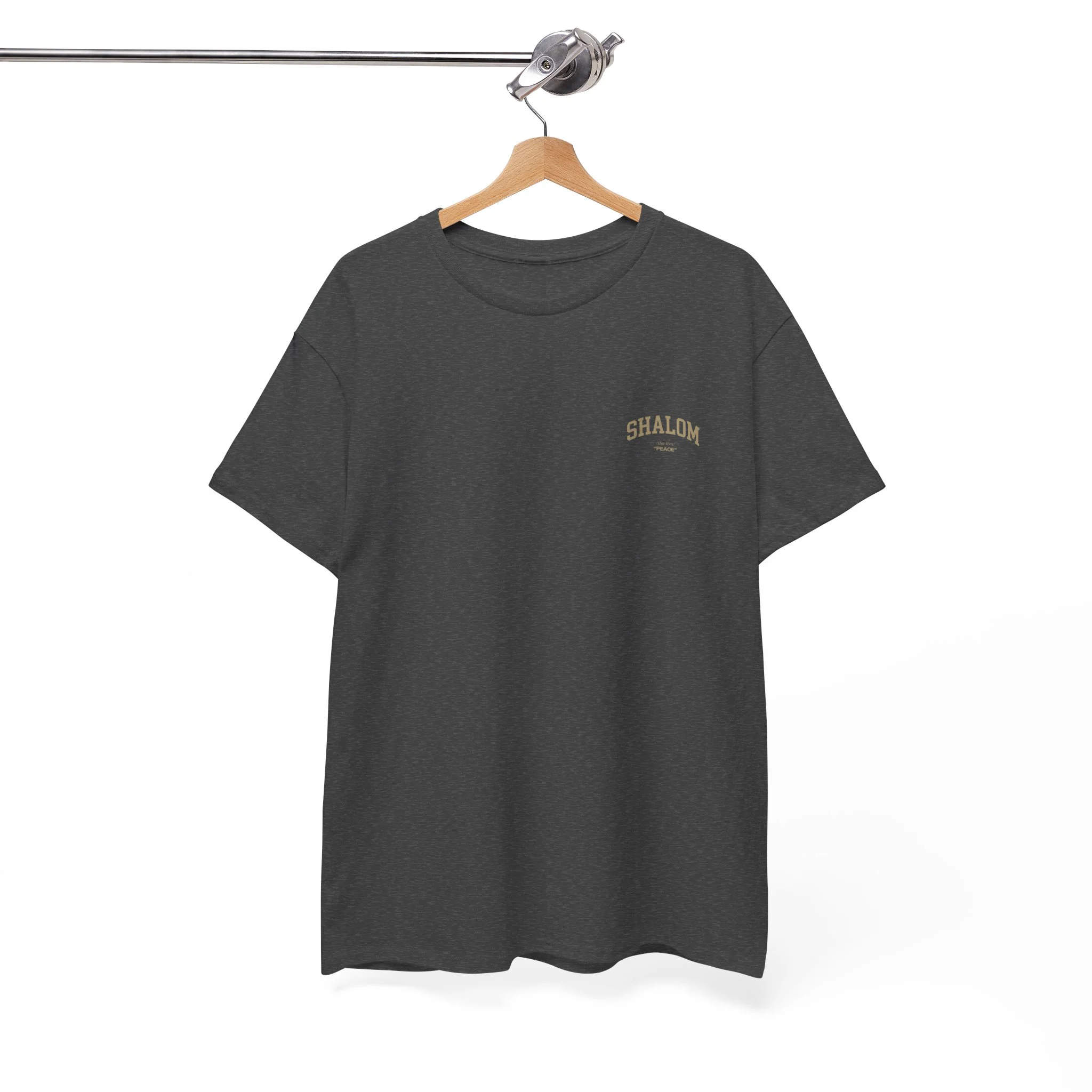 Classic Shalom T‑Shirt — Plain Crewneck Cotton Tee - Image 11