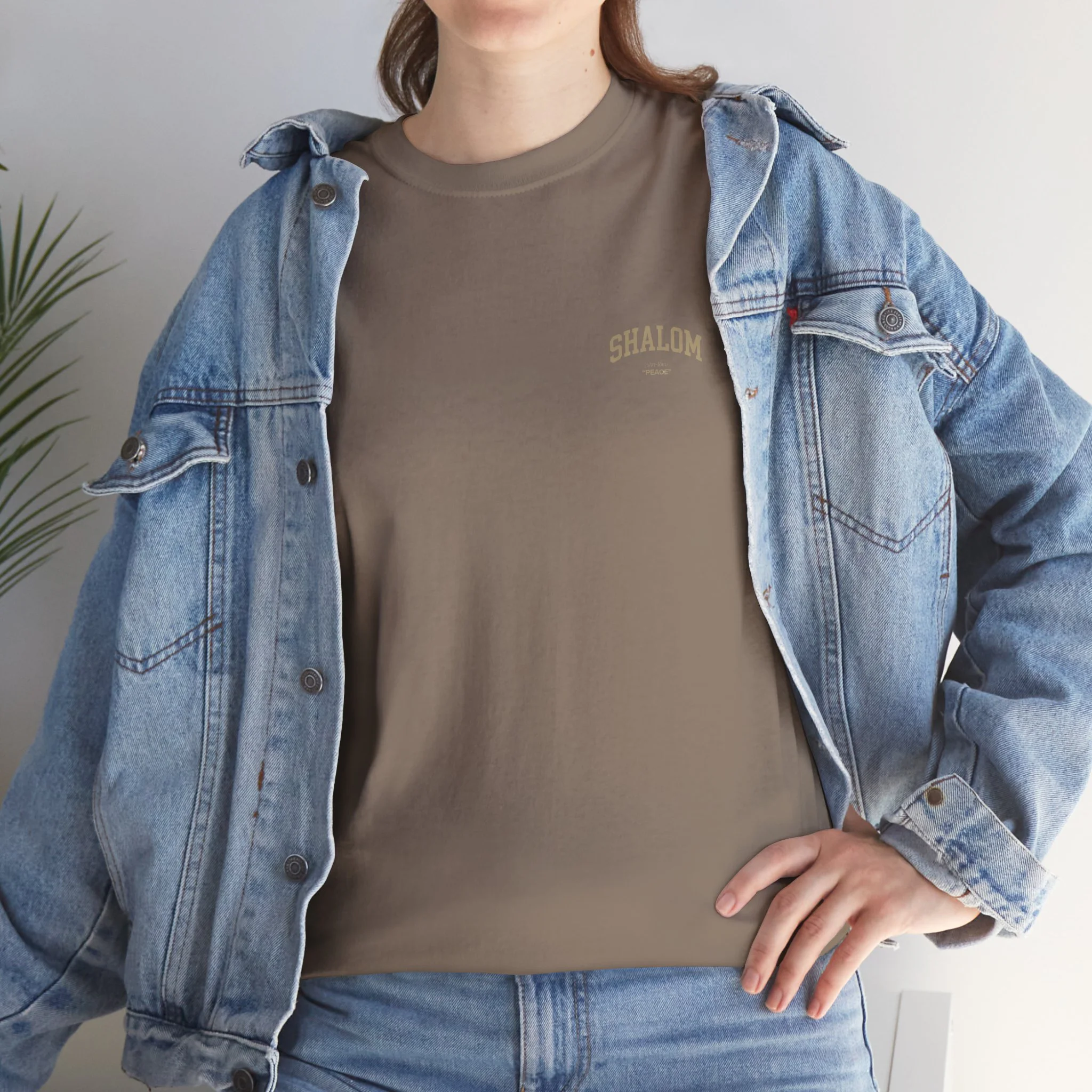 Classic Shalom T‑Shirt — Plain Crewneck Cotton Tee - Image 9