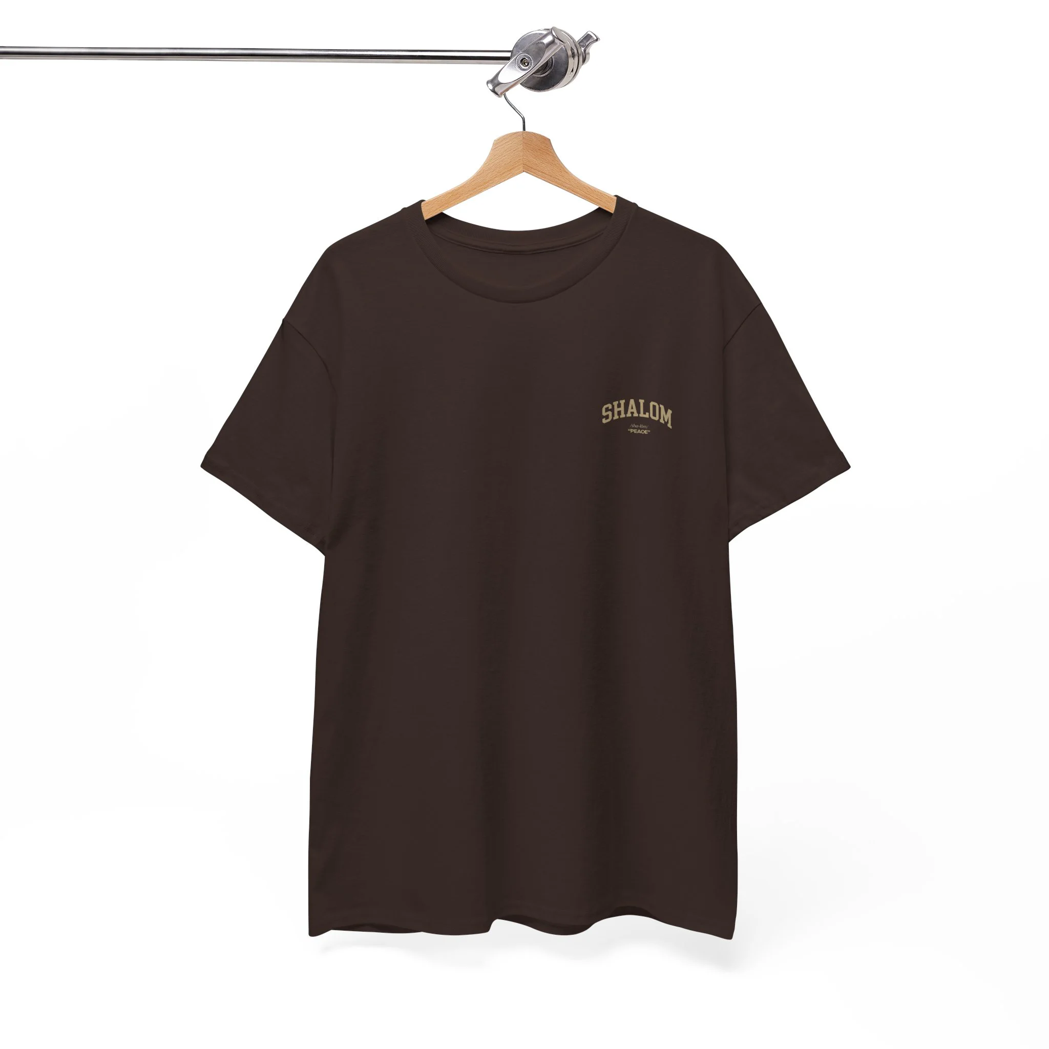 Classic Shalom T‑Shirt — Plain Crewneck Cotton Tee - Image 2