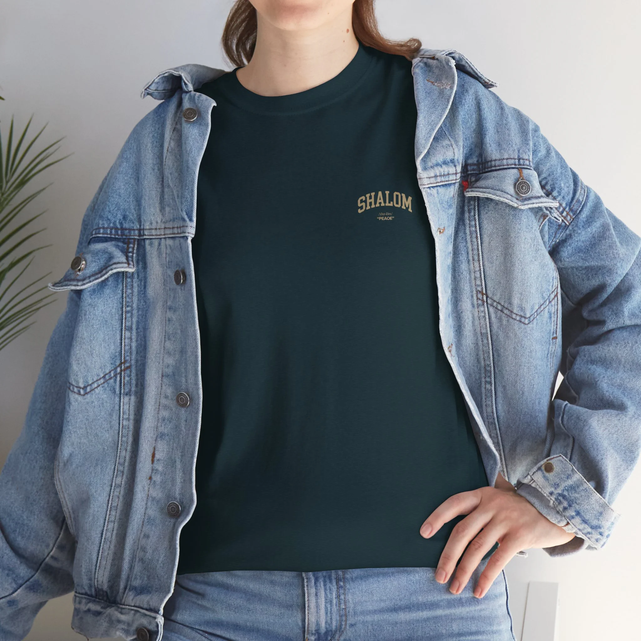 Classic Shalom T‑Shirt — Plain Crewneck Cotton Tee - Image 15