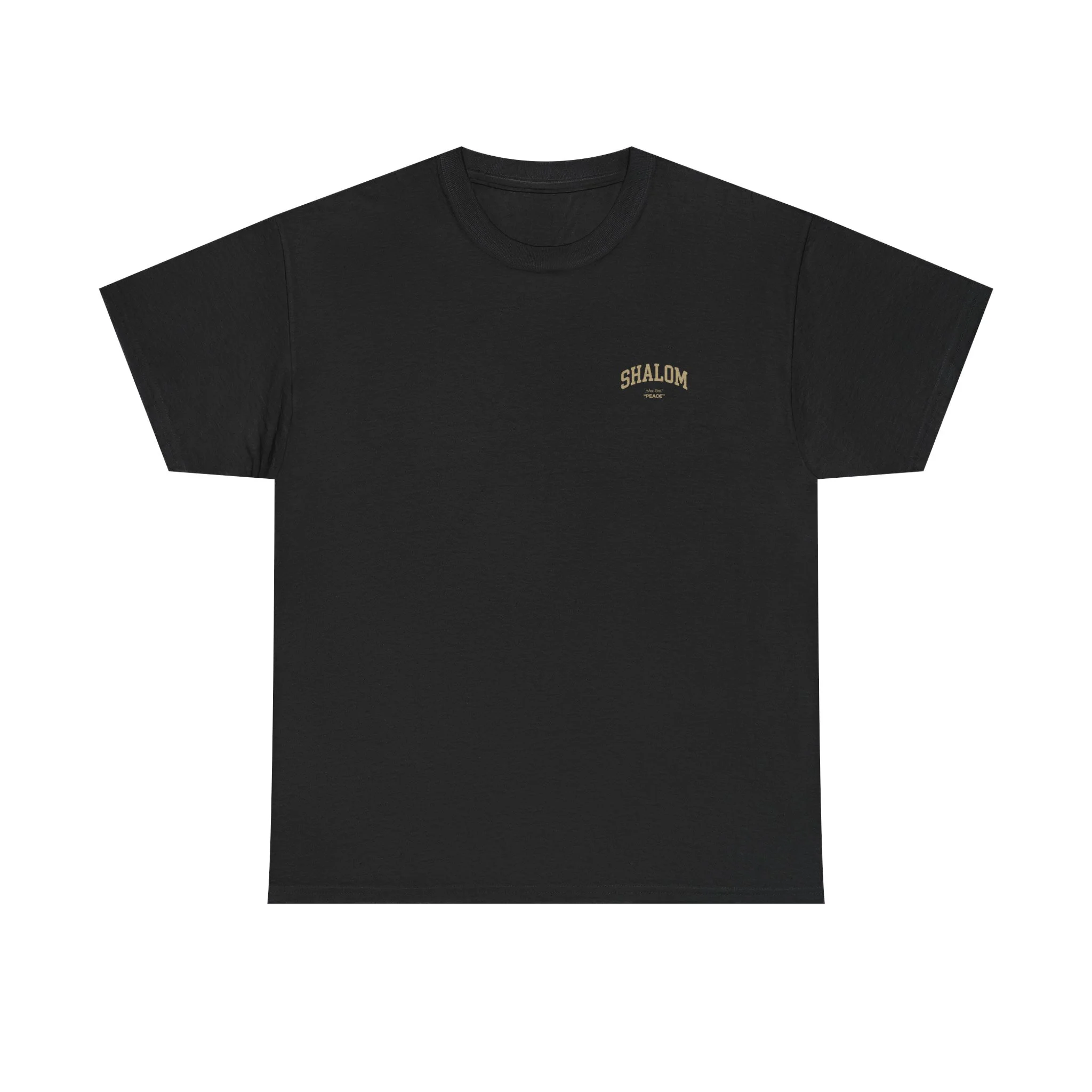 Classic Shalom T‑Shirt — Plain Crewneck Cotton Tee - Image 4