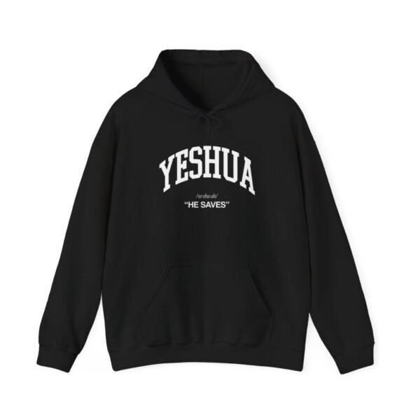 Yeshua Hoodie – "He Saves" Christian Faith Pullover
