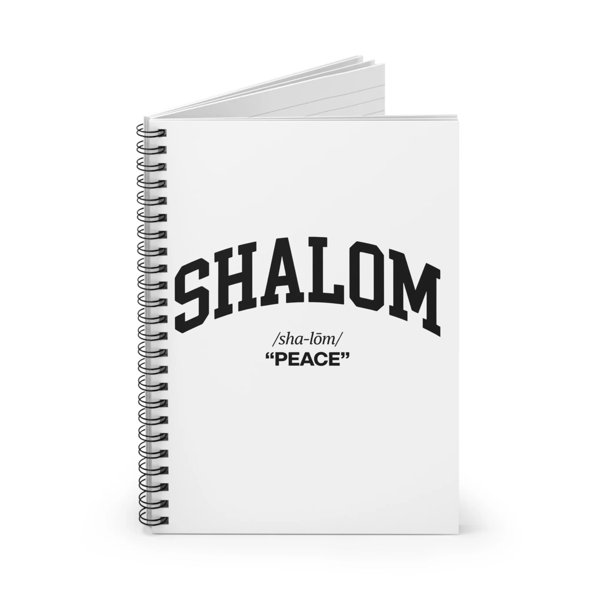 Shalom Spiral Notebook — 'Shalom' Definition Peace Ruled Journal - Image 2