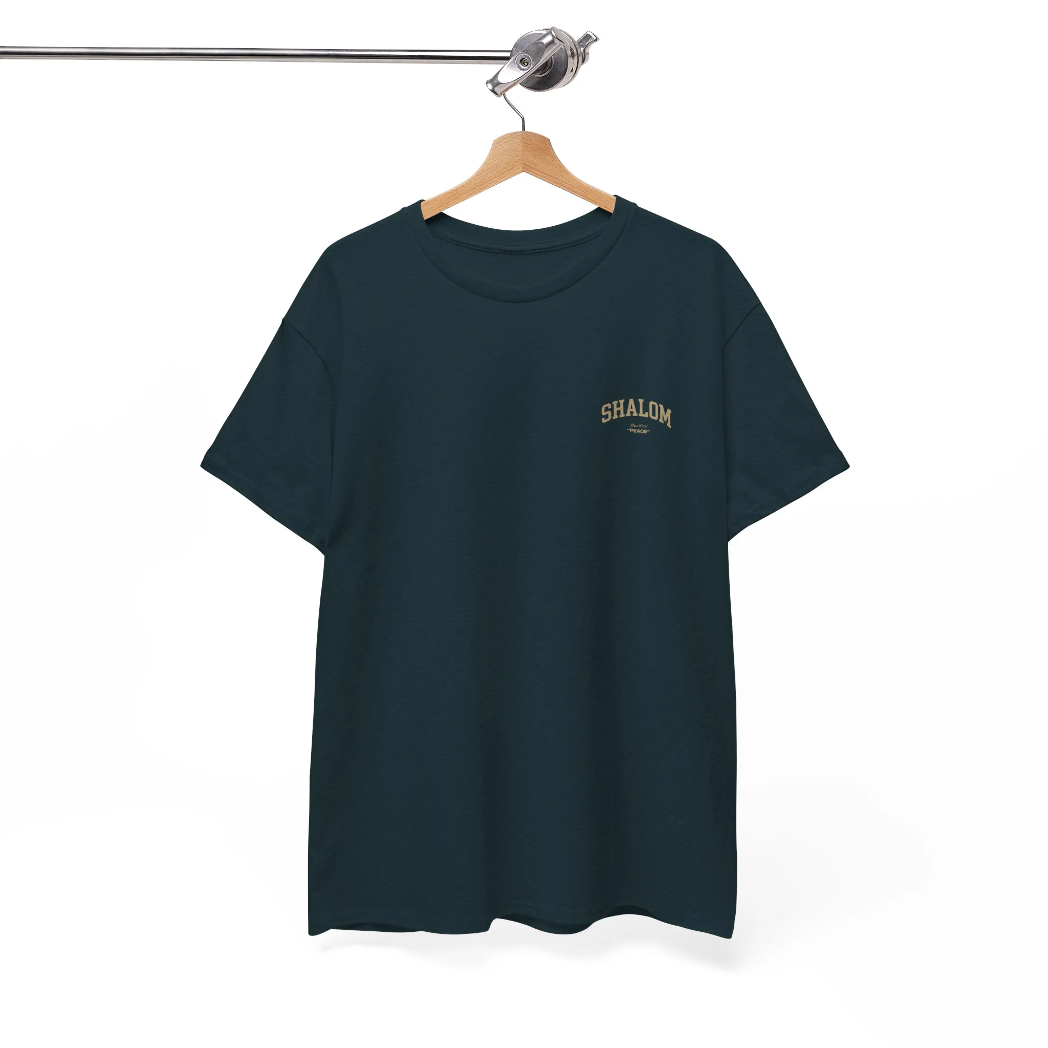 Classic Shalom T‑Shirt — Plain Crewneck Cotton Tee - Image 14