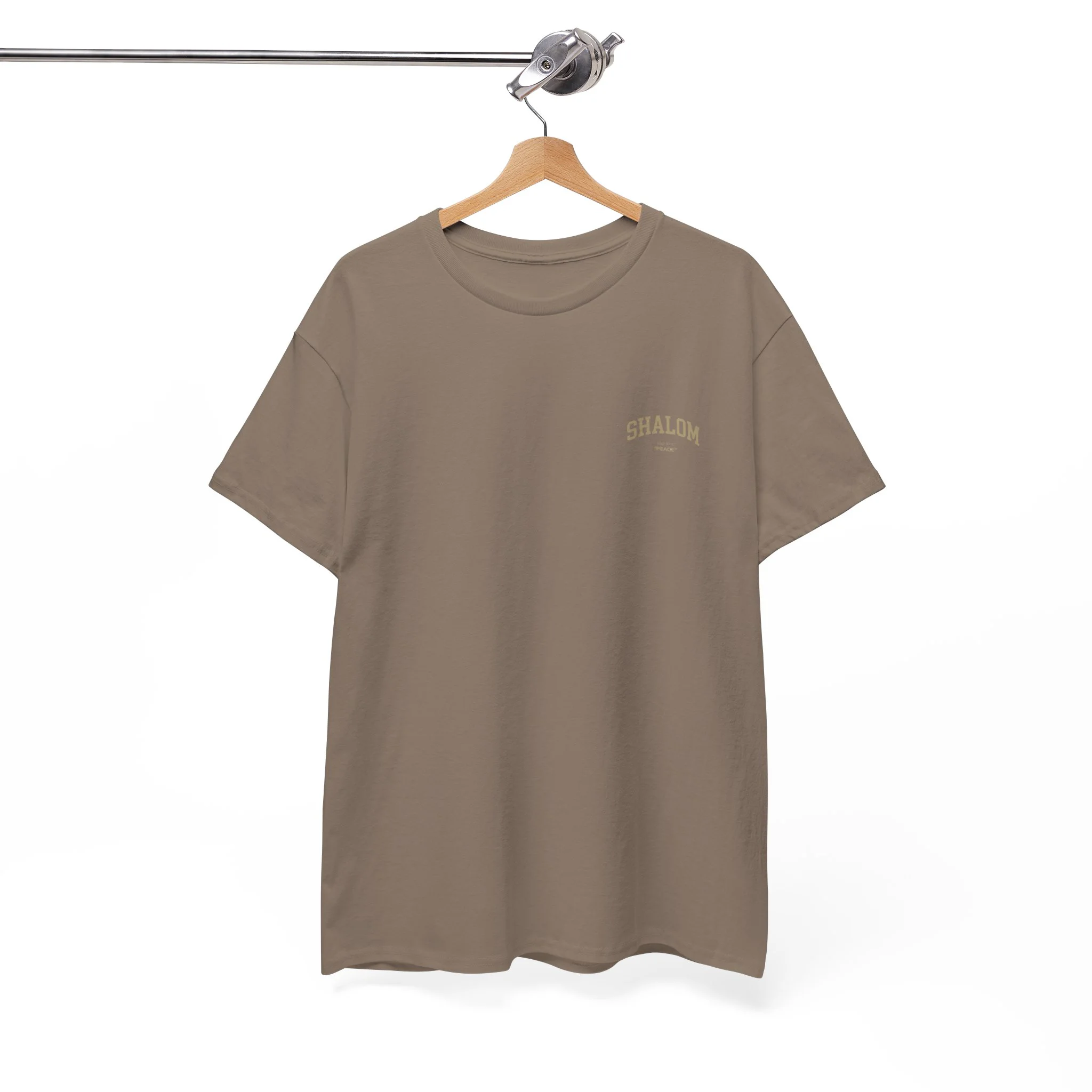 Classic Shalom T‑Shirt — Plain Crewneck Cotton Tee - Image 8