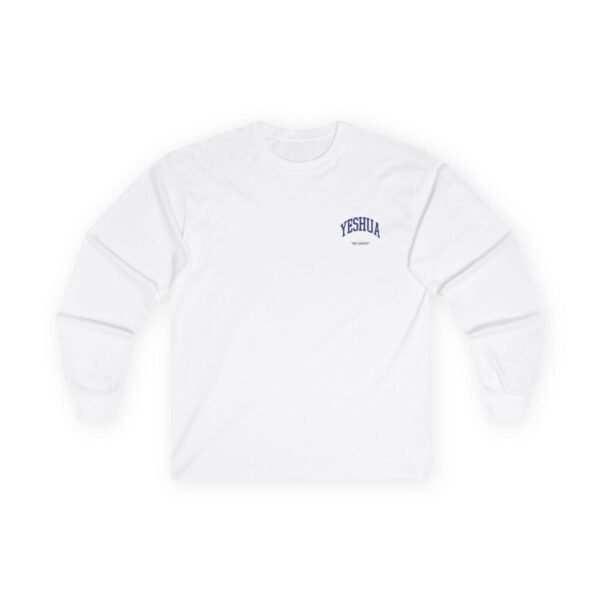 Yeshua Long Sleeve Tee — Minimal Christian Faith Graphic Shirt