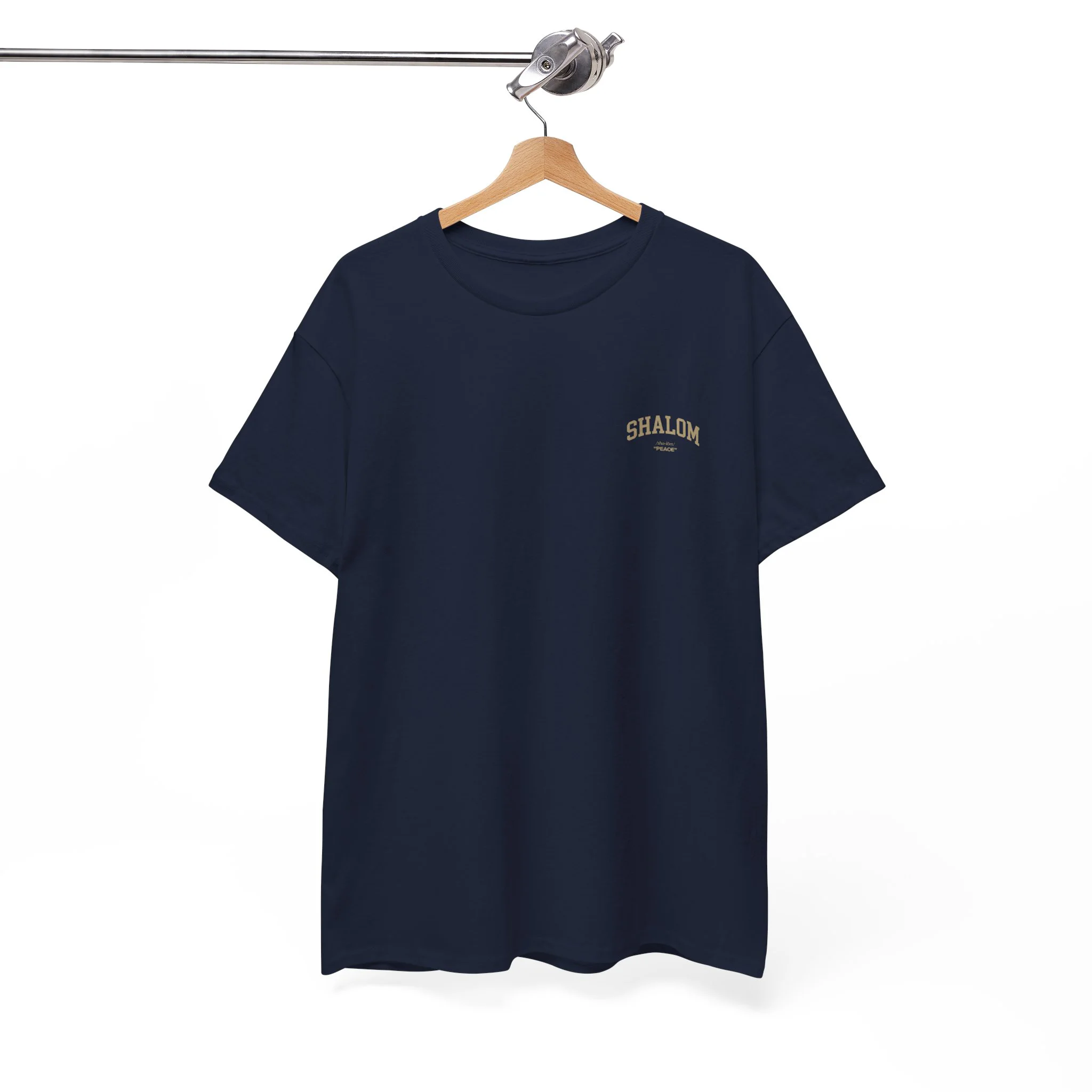 Classic Shalom T‑Shirt — Plain Crewneck Cotton Tee - Image 20