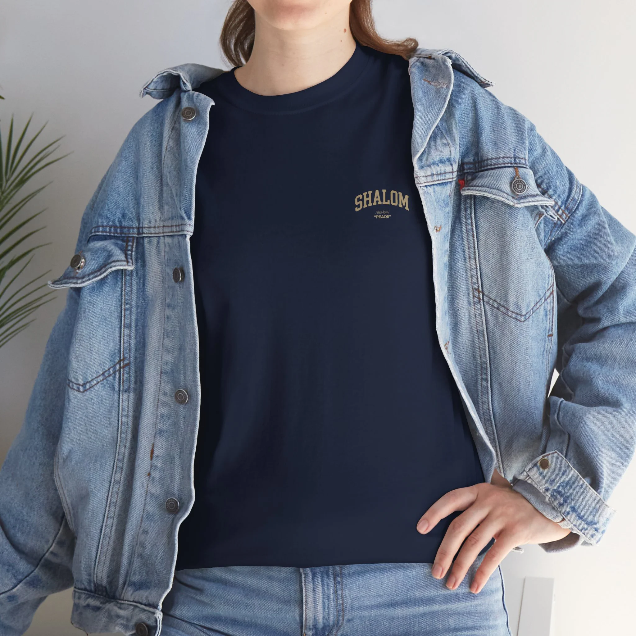 Classic Shalom T‑Shirt — Plain Crewneck Cotton Tee - Image 21