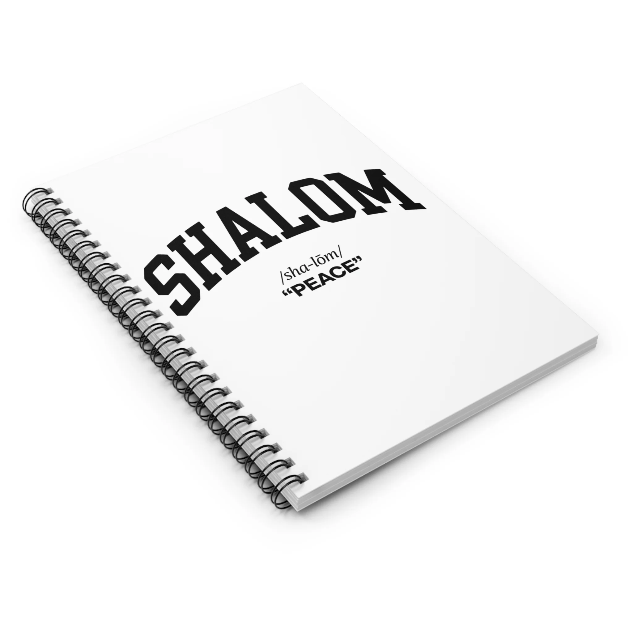 Shalom Spiral Notebook — 'Shalom' Definition Peace Ruled Journal - Image 3