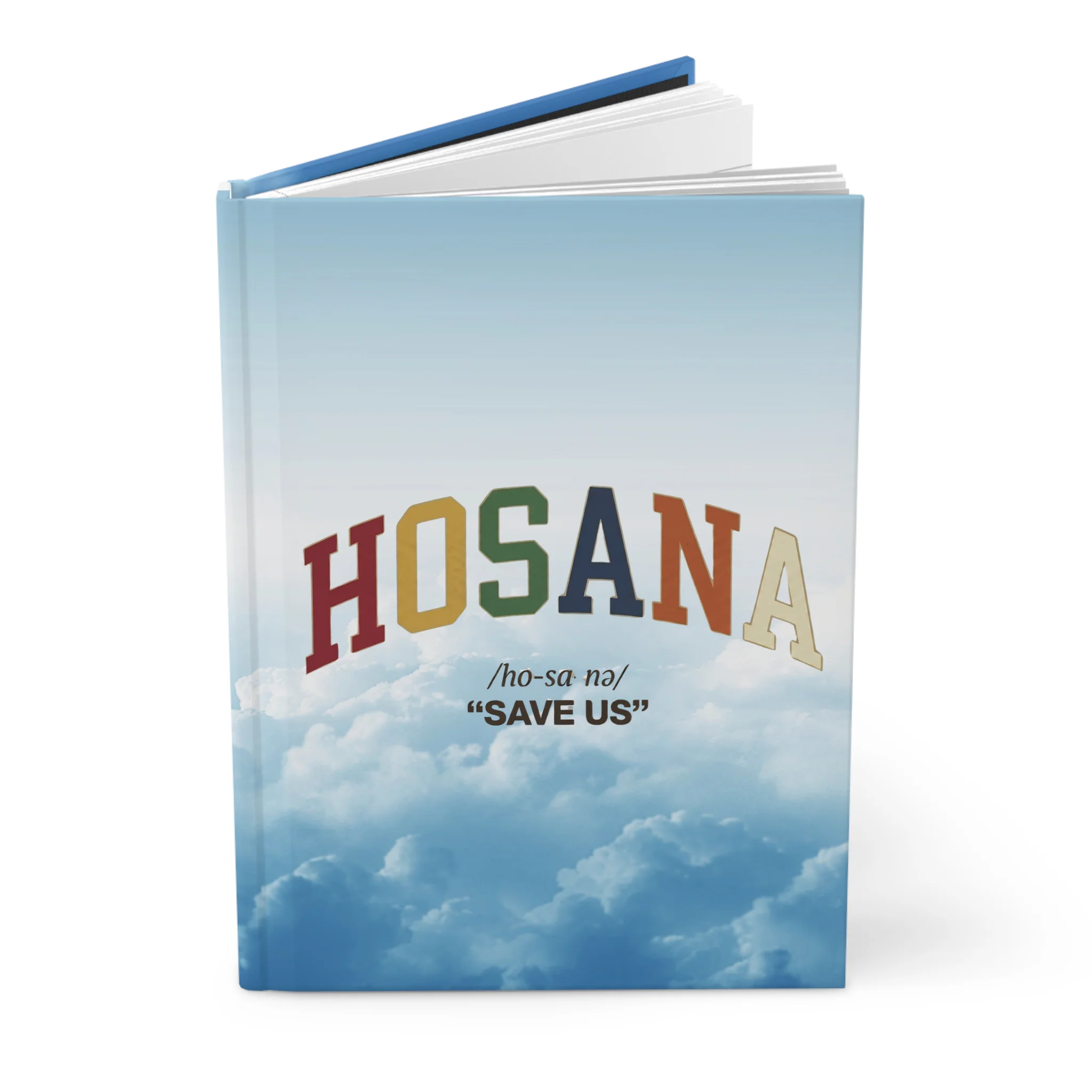 Hosana Hardcover Journal — Inspirational 'Save Us' Cloud & Ocean Notebook - Image 3