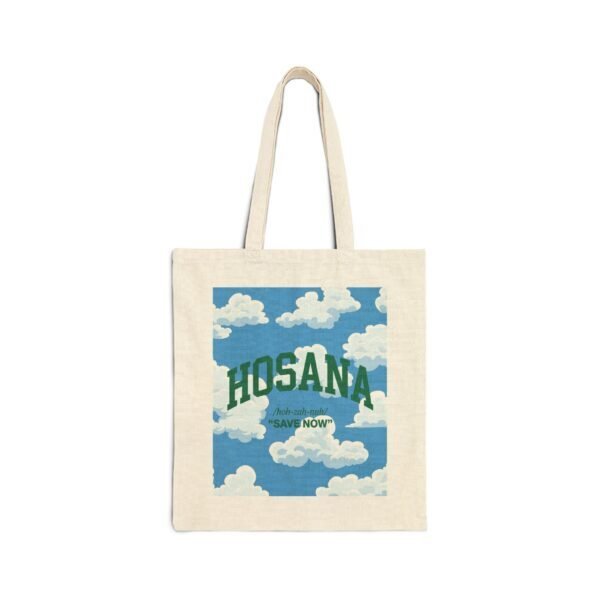 Hosana Sky Cotton Tote Bag – Cloud Print Eco Grocery & Everyday Shopper