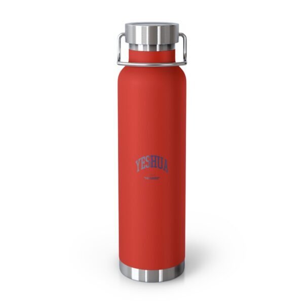 22oz Insulated Water Bottle - 'YESHUA' Red Copper Vacuum Thermos