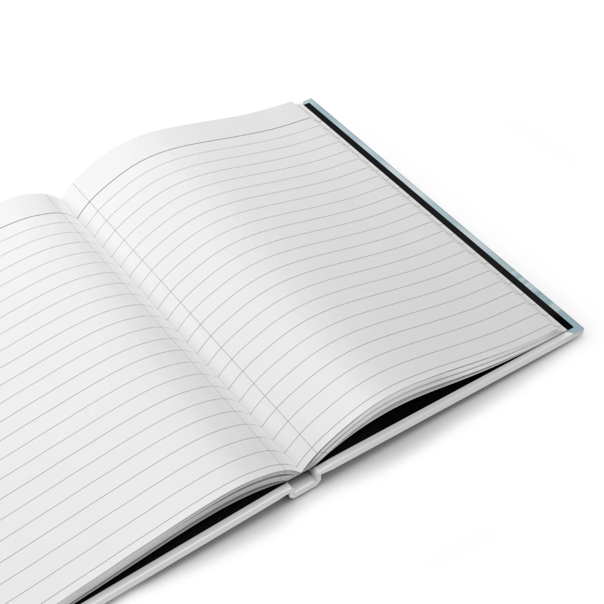Calm Coastal Hardcover Journal — Matte Blue Ocean Reflection Notebook - Image 4