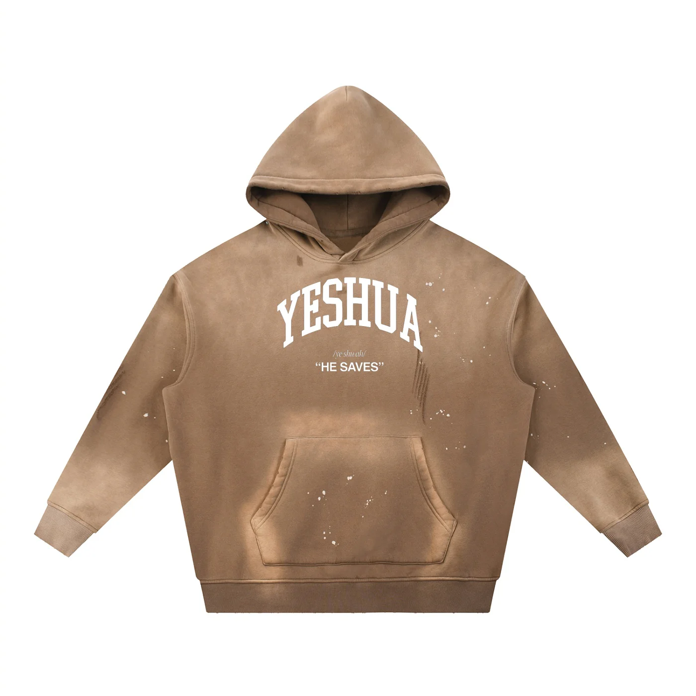 Vintage Washed Frayed Fleece Hoodie - Image 9