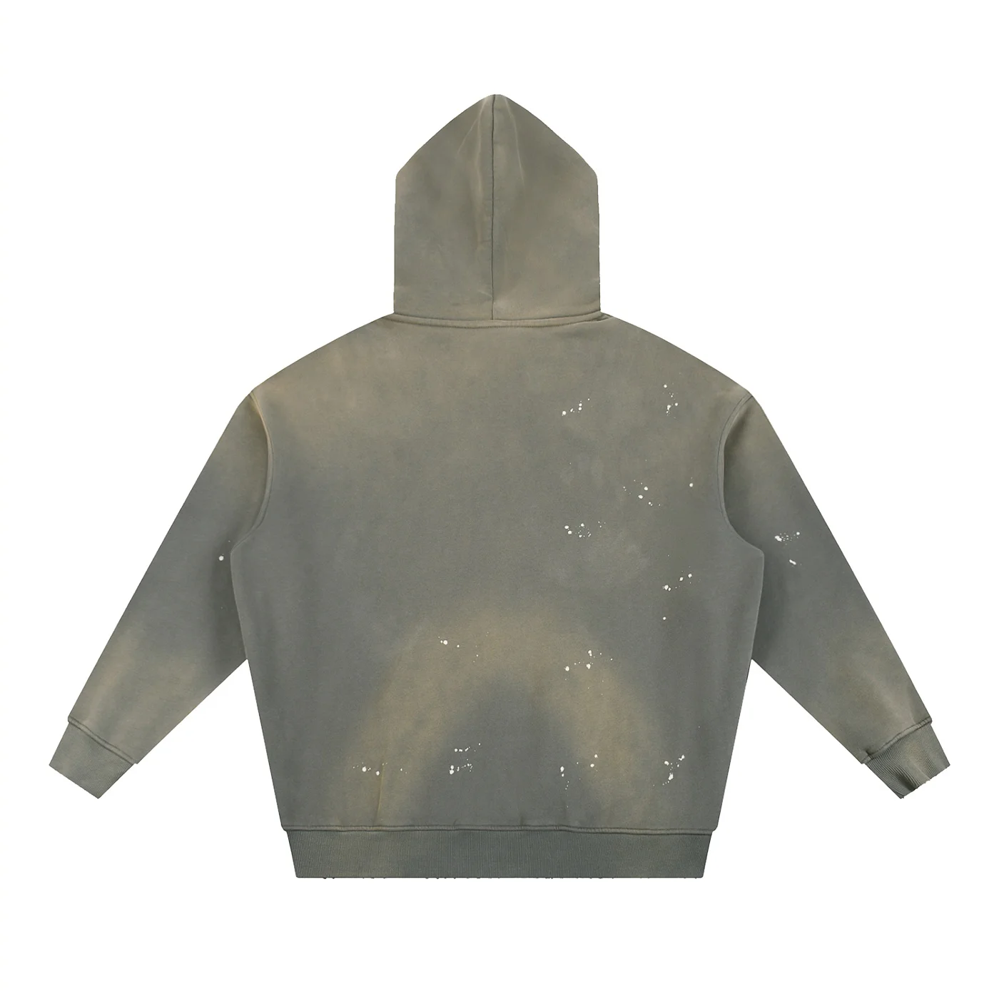 Vintage Washed Frayed Fleece Hoodie - Image 4
